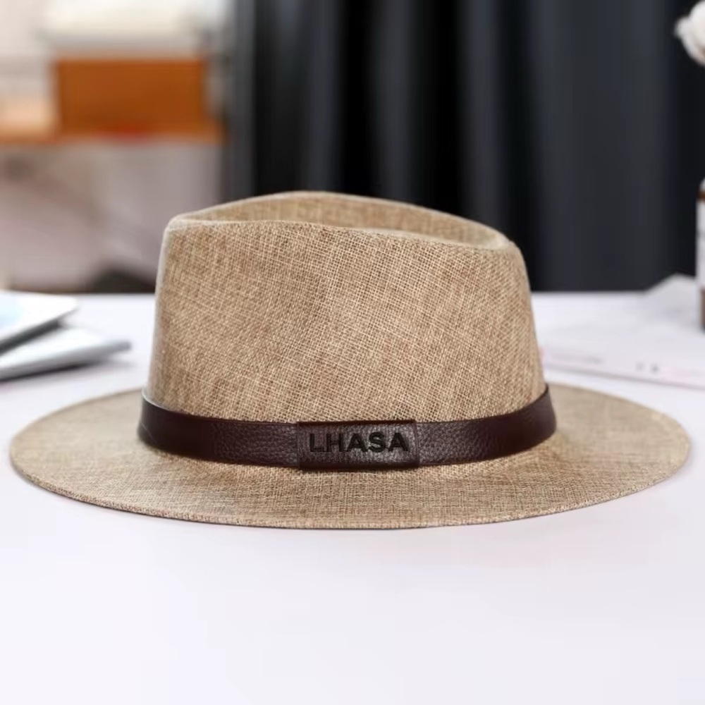 Tan Fedora Hat for Men
